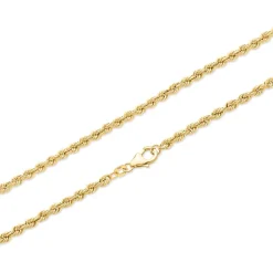 3,3 mm breite Kordelkette aus 585er Gold BIN1157-14KGSL