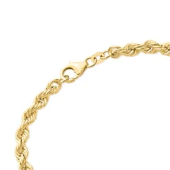 4,4 mm breites Kordelarmband aus 14 Karat Gold BIN1154-14KGSL