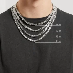 5,5 mm Königskette für Herren aus Sterlingsilber KK0055-RH