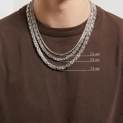 5,5 mm Königskette für Herren aus Sterlingsilber KK0055-RH