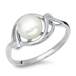 925 Silber Perlenring SR0129