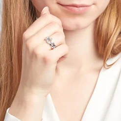 925 Silber Ring mit Herzen und Zirkonia SR0107