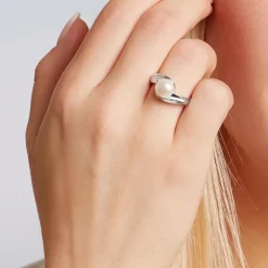 925 Silber Ring mit Perle SR0131