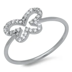 925 Silber Ring Schmetterling Zirkonia SR0267