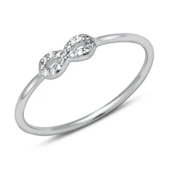 925 Silber Ring Unendlichkeitssymbol Zirkonia SR0269