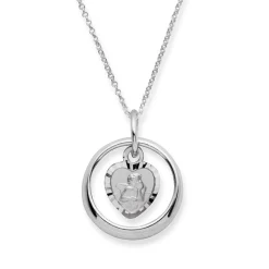 925 Silber Taufkette poliert Engel KTR0037SLK