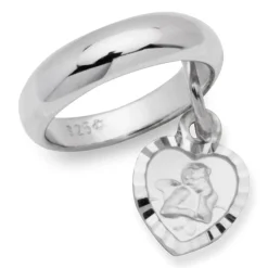 925 Silber Taufkette poliert Engel KTR0037SLK