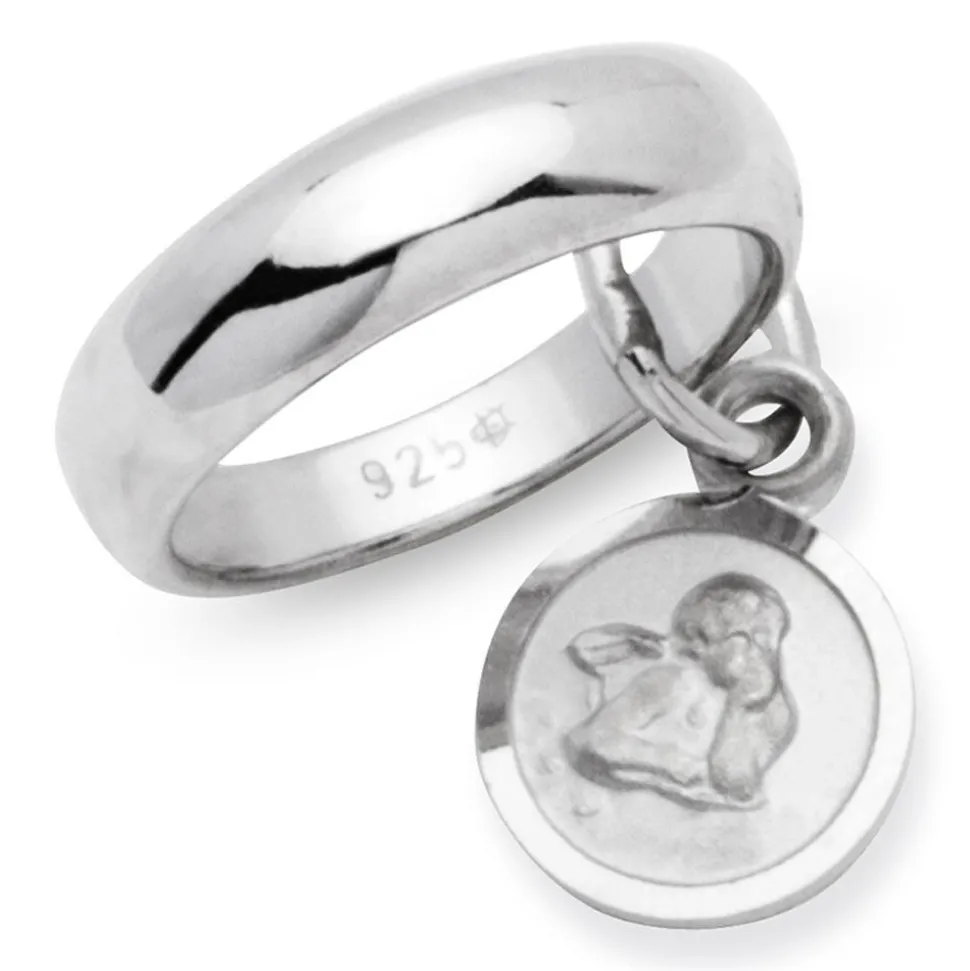 925 Silber Taufkette poliert Engel KTR0036SLK