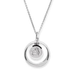925 Silber Taufkette poliert Engel KTR0036SLK