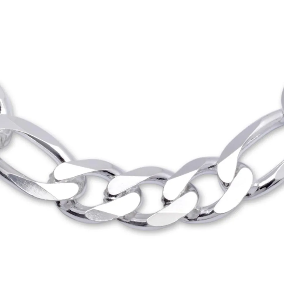 925 Silberarmband: Figaroarmband Silber 13mm FA0130