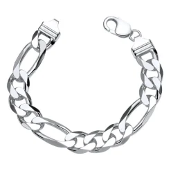 925 Silberarmband: Figaroarmband Silber 13mm FA0130