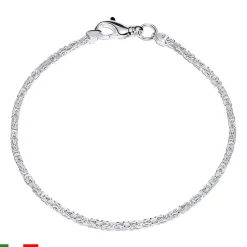 925 Silberarmband: Königsarmband Silber 2mm KA0020