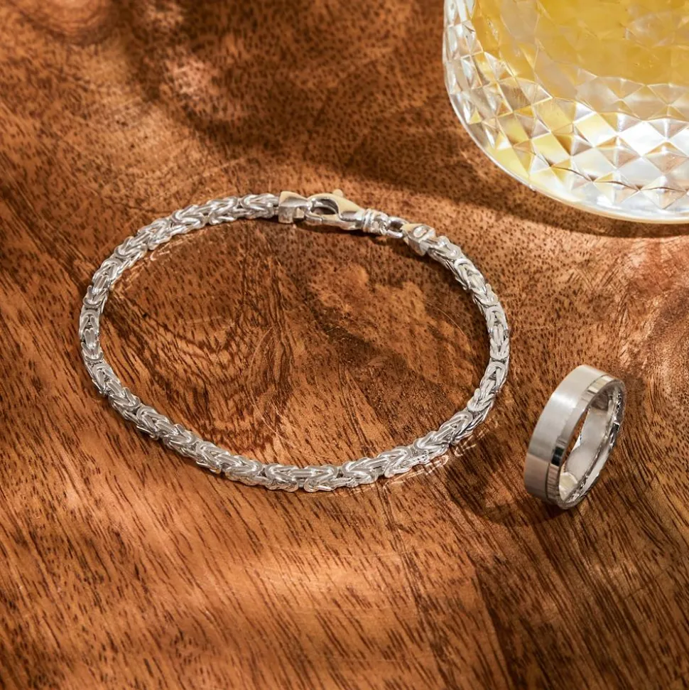 925 Silberarmband: Königsarmband Silber 3,5mm KA0035