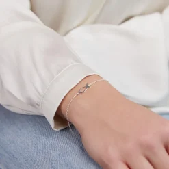 925 Silberarmband mit Ichthysanhänger LSB0002