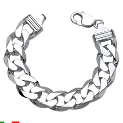 925 Silberarmband: Panzerarmband Silber 15 mm PA0150