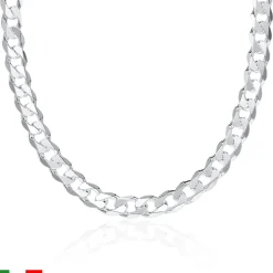 925 Silberkette: Panzerkette Silber 8mm PK0080