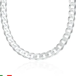925 Silberkette: Panzerkette Silber 9,5mm PK0095