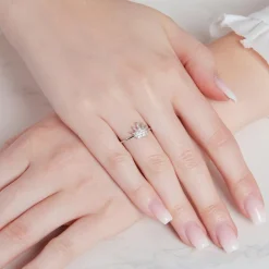 925 Silberring Krone Zirkonia SR0272