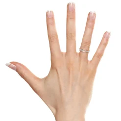 925 Vivo Silberring rosévergoldet 40 Zirkonia R8551czSL