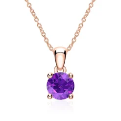 Amethyst Anhänger für Ketten aus 585er Roségold BDP0035Am-14KRSL