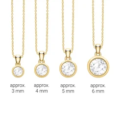 Anhänger aus 585er Gelbgold mit Weißtopas BDP0033WT-14KGSL