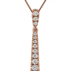 Anhänger für Damen mit Diamanten aus Roségold BDP0053-RSL