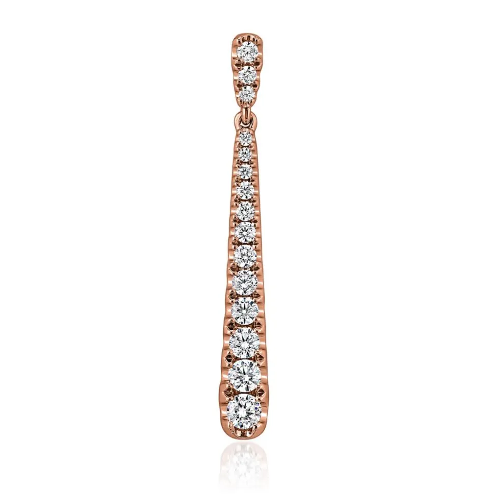 Anhänger für Damen mit Diamanten aus Roségold BDP0053-RSL