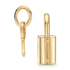 Anhänger Set Vorhängeschloss und Schlüssel, IP Gold 760088C01