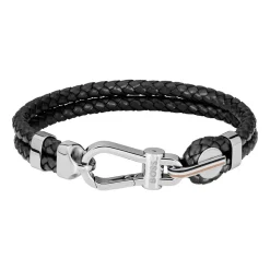 Ares Prime Herrenarmband aus Leder und Edelstahl 1580699