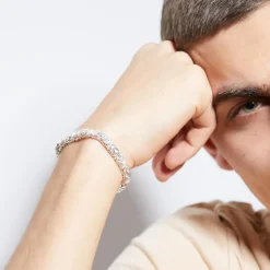 Armband aus 925er Silber, Königskettenglieder, 5 mm KA0050-F