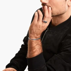 Armband aus 925er Silber mit schwarzen Zirkonia A2146-643-21