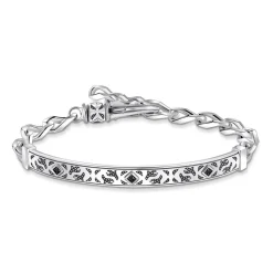Armband aus 925er Silber mit schwarzen Zirkonia A2146-643-21