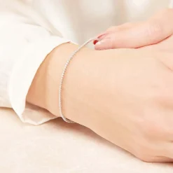 Armband aus 750er Weißgold mit 116 Diamanten BDB0006-18KW