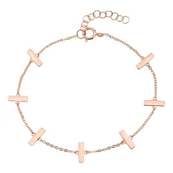 Armband aus rosévergoldetem Sterlingsilber LSB0020