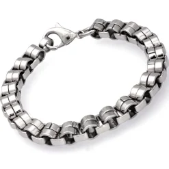 Armband Edelstahl runde Elementen 21,5cm B5003