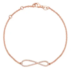 Armband 750er Roségold 57 Diamanten 0,16 ct. BDB0001-18KR