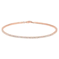 Armband 925er Silber rosévergoldet Zirkonia SB0293