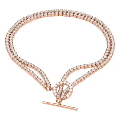 Armband 925er Silber rosévergoldet Zirkonia SB0299