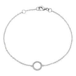 Armband 750er Weißgold 22 Diamanten 0,07 ct. BDB0003-18KW