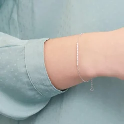 Armband 585er Weißgold 14 Diamanten DB0017