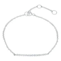Armband 585er Weißgold 14 Diamanten DB0017