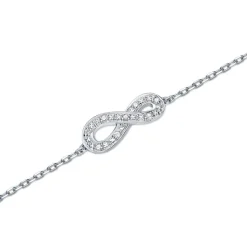 Armband 585er Weißgold 8 Diamanten 0,024 ct. DB0014