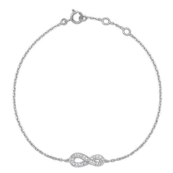 Armband 585er Weißgold 8 Diamanten 0,024 ct. DB0014