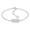 Armband für Damen mit ID Tag aus Edelstahl, Kristalle 2780863