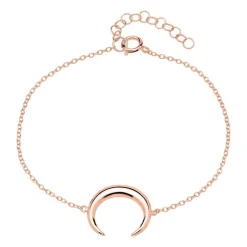 Armband Halbmond aus rosévergoldetem 925er Silber LSB0026