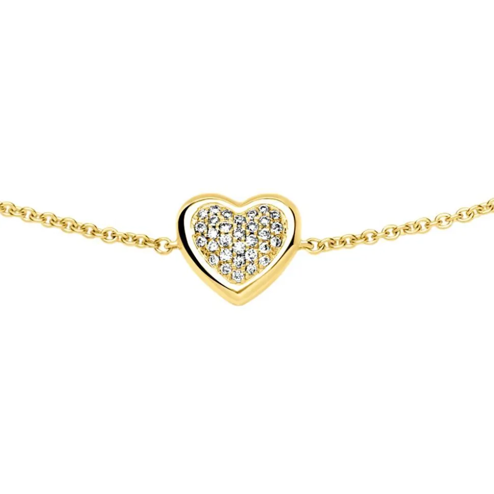 Armband Herz aus 585er Gold mit Diamanten BDB0008-14KGSL