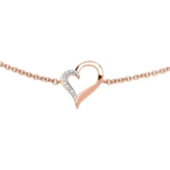 Armband Herz aus 14K Roségold mit Diamanten BDB0009-14KRSL
