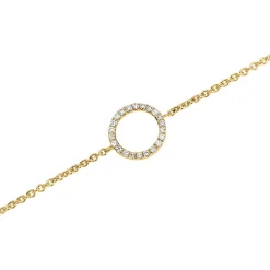 Armband Kreis für Damen aus 14K Gold mit Diamanten BDB0014-14KG
