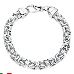 Armband mit Königskettengliedern, 925er Silber, 7 mm KA0070-F