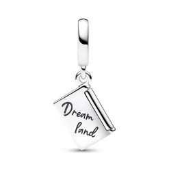 Aufklappbarer Charm Anhänger Reisepass aus 925er Silber 792680C01